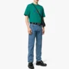 T-shirt masculina Balenciaga Paris Love, corte regular, estampada, manga curta, verde 594579TGV433640