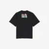 T-shirt masculina «Bumper Stickers» de corte médio, na cor preta T-shirt masculina «Bumper Stickers» de corte médio, na cor preta