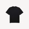 T-shirt masculina de corte médio com estampado «messy spray» em preto