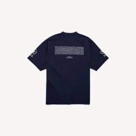 T-shirt masculina WFP de corte médio em azul-marinho
