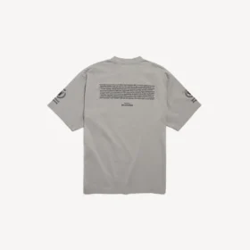 T-shirt masculina WFP de corte médio em cinzento Balenciaga