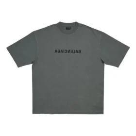 T-shirt Mirror Balenciaga, corte médio, «Cinza» 612966TNVR21242