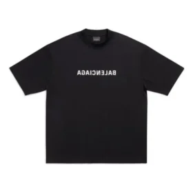 T-shirt Mirror Balenciaga, corte médio «Preto» 612966TNVR21070