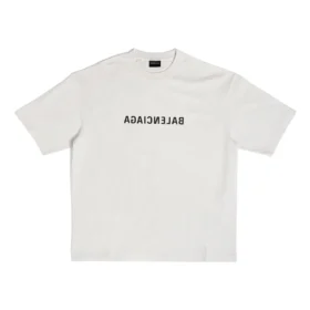 T-shirt Mirror da Balenciaga, corte médio, «Beige» 612966TNVV89784
