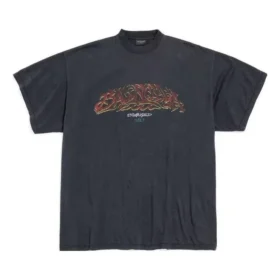 T-shirt “Offshore” Oversized “Black Faded” 739028TPVM81568
