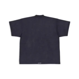 T-shirt Oversized com aba «Preto» 694576TMVJ21151