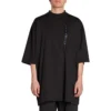 T-shirt Oversized com autocolante de tamanho «Preto» 720209TNVE41000