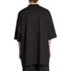 T-shirt Oversized com autocolante de tamanho «Preto» 720209TNVE41000