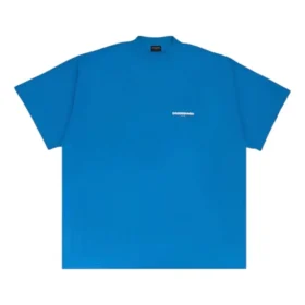 T-shirt Oversized com Letra Riscada «Blue» 712398TMVJ64024
