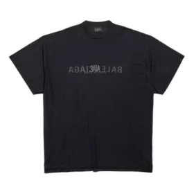 T-shirt Oversized com logótipo AI invertido «Black» 787358TQVJ41750