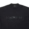 T-shirt Oversized com logótipo AI invertido «Black» 787358TQVJ41750