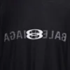 T-shirt oversized com logótipo AI virado do avesso «Black Faded» 787358TQVJ41569