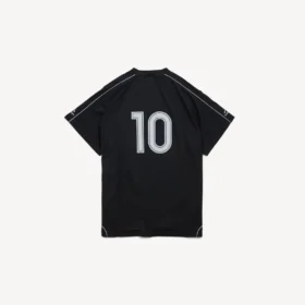 T-shirt oversized de futebol para homem em preto