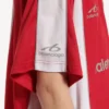 T-shirt oversized de futebol para homem em vermelho
