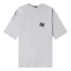 T-shirt Oversized do FBI «Cinza Mesclado Preto» 681314TLVG91380