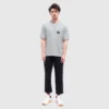 T-shirt Oversized do FBI «Cinza Mesclado Preto» 681314TLVG91380