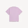 T-shirt oversized feminina com estilo surfista vintage em rosa antigo