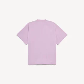 T-shirt oversized feminina com estilo surfista vintage em rosa antigo