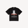 T-shirt oversized feminina «The Door» em preto
