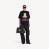 T-shirt oversized feminina «The Door» em preto