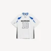 T-shirt oversized masculina Balenciaga | Colaboração com a NBA em branco/multicolorido