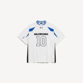T-shirt oversized masculina Balenciaga | Colaboração com a NBA em branco/multicolorido