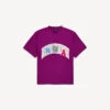 T-shirt oversized masculina Balenciaga | colaboração com a NBA em violeta