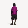 T-shirt oversized masculina Balenciaga | colaboração com a NBA em violeta