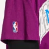 T-shirt oversized masculina Balenciaga | colaboração com a NBA em violeta