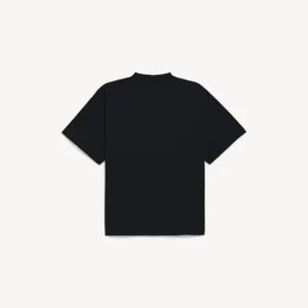 T-shirt oversized masculina com tema de surfista vintage em preto