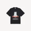 T-shirt oversized masculina «The Door» em preto