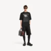 T-shirt oversized masculina «The Song of the Highest Tower» em preto