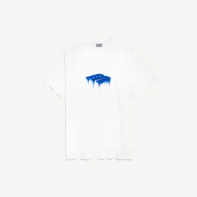 T-shirt oversized masculina «Wet Brush» em branco