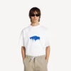 T-shirt oversized masculina «Wet Brush» em branco
