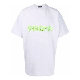 T-shirt Oversized Slime «Cinza Verde» 676589TLVF11203