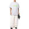T-shirt Oversized Slime «Cinza Verde» 676589TLVF11203