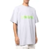 T-shirt Oversized Slime «Cinza Verde» 676589TLVF11203
