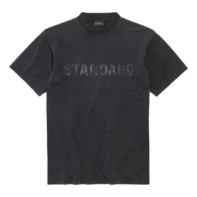 T-shirt padrão, corte regular «Black Faded» 850261TTVC71041