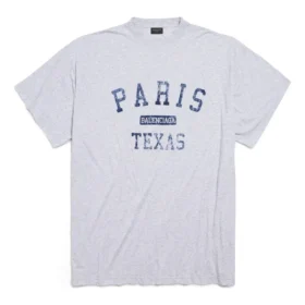 T-shirt Paris France Oversized «Cinza Mesclado» 787349TRVO81300