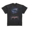 T-shirt Paris Moon com estampa dupla na frente, oversized «Preto» 791615TQVY22020