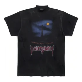 T-shirt Paris Moon Oversized «Black Faded» 739028TOVE41055