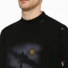 T-shirt Paris Moon Oversized «Black Faded» 739028TQVX61055