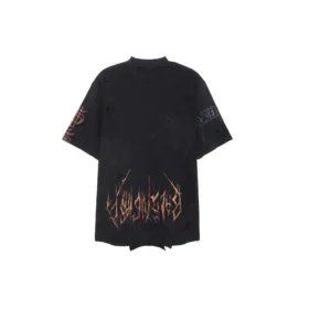 T-shirt Paris Moon Upside Down Oversized «Black Faded» 698811TOVT31055