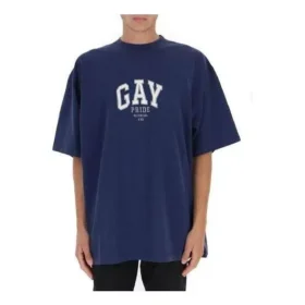 T-shirt Pride, corte largo, «Azul-marinho» 651795TLV938561