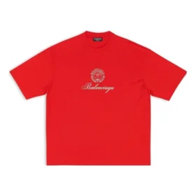 T-shirt Qixi Crest, corte médio, «Vermelho» 612966TMVL46971