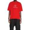 T-shirt Qixi Crest, corte médio, «Vermelho» 612966TMVL46971