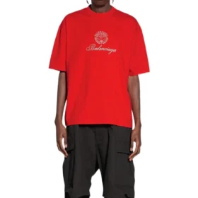 T-shirt Qixi Crest, corte médio, «Vermelho» 612966TMVL46971