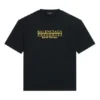 T-shirt Retail Therapy, corte médio, «Preto Amarelo» 612966TLVB11361