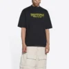 T-shirt Retail Therapy, corte médio, «Preto Amarelo» 612966TLVB11361