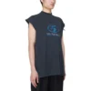 T-shirt sem mangas de surfista «Preto Azul» 767844TPVM31412